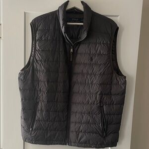 Polo by Ralph Lauren Dark Gray Quilted Vest